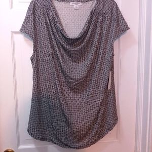 NWT Liz Claiborne Woman boat neck top, size 2X